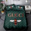 Bee Gucci Logo Fashion Brands Bedding Set