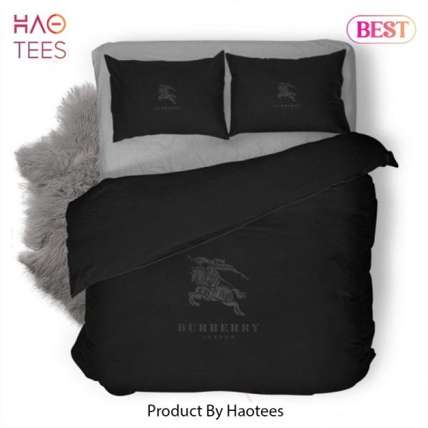 Burberry Black Luxury Brand Bedding Set Bedspread Duvet Cover Set Home Decor