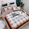 Burberry Design Bedding Set Luxury Brand Stripe Pattern