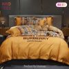 Burberry England Yellow Luxury Brand Bedding Set Duvet Cover Home Decor