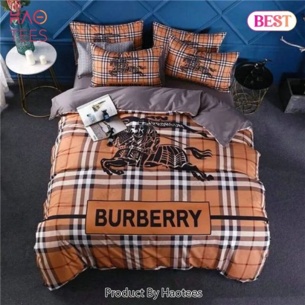 Burberry Hot Fashion Bedding Set Quilt Sets Duvet Cover Luxury Brand Bedding Decor Bedroom Sets