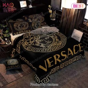 Buy Black And Gold Versace Brands 1 Bedding Set Bed Sets