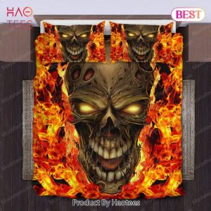 Buy Burning Skull Halloween Bedding Sets Bed Sets