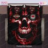 Buy Canadian Flag Skull Harley Davidson Bedding Sets Bed Sets