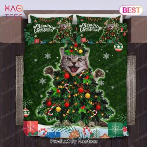 Buy Cute Maine Coon Cat Christmas Tree Light Xmas Bedding Sets Bed Sets