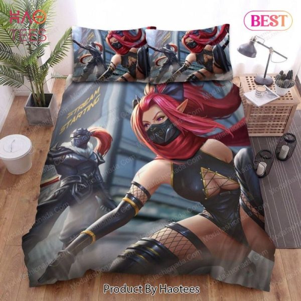 Buy Cyberpunk Ninjas Couple On The Street Artwork 113 Bedding Sets Bed Sets