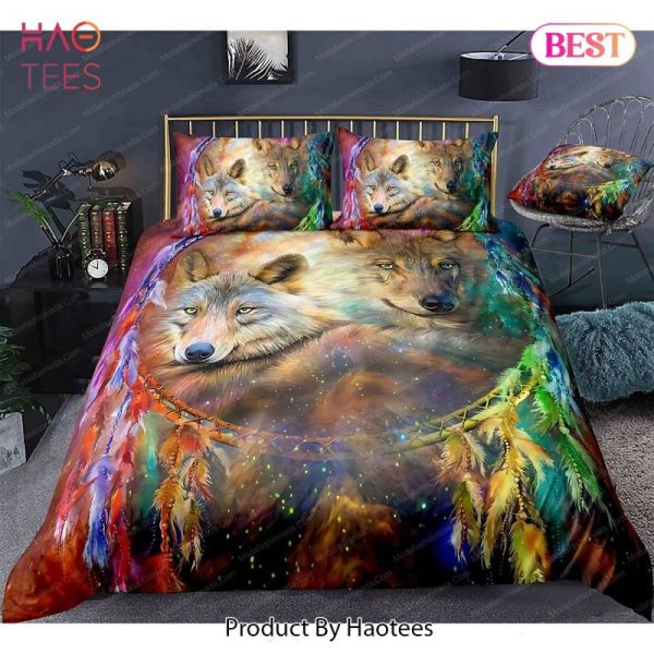 Buy Dreamcatcher And Wolf Dog Animal 377 Bedding Set Bed Sets