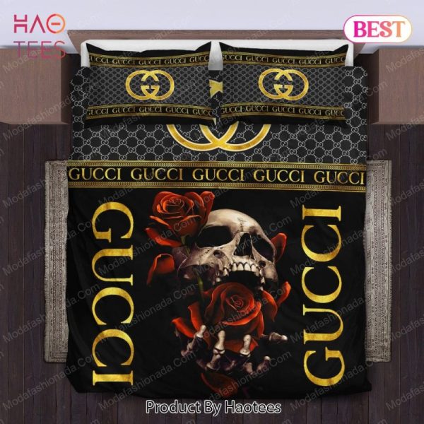 Buy Gucci Skull And Roses Bedding Sets Bed Sets