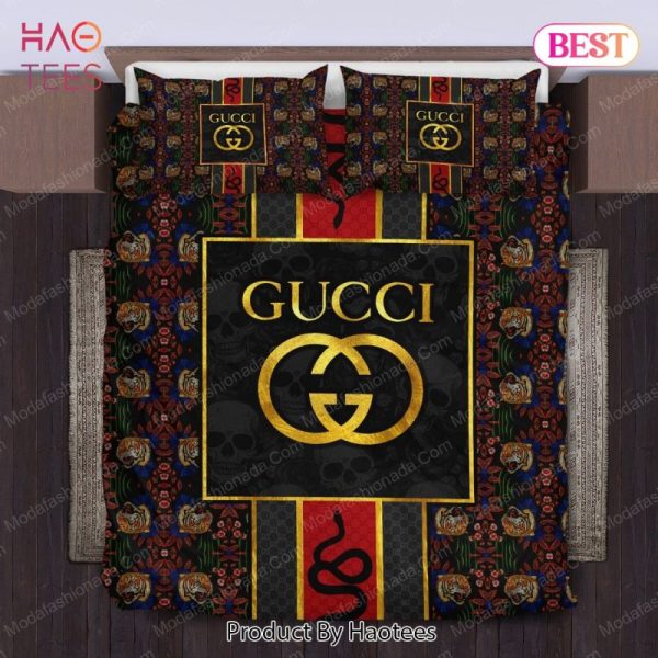 Buy Gucci Style Pattern Tiger Snake Skull Bedding Sets Bed Sets