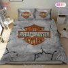 Buy Harley Davidson Gold White Motorcycles Logo 79 Bedding Set Bed Sets