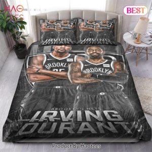 Buy Kyrie Irving And Kevin Durant Brooklyn Nets NBA 158 Bedding Sets Bed Sets