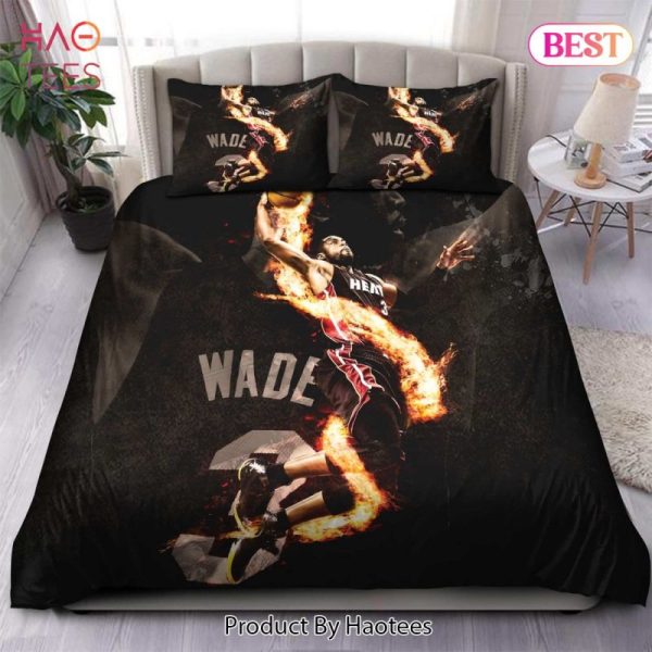 Buy Legend Dwyane Wade Miami Heat NBA 34 Bedding Sets Bed Sets