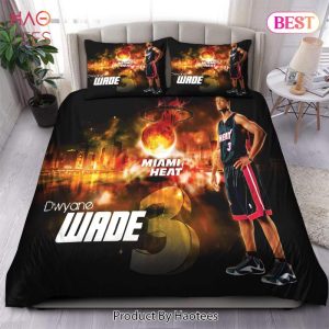 Buy Legend Dwyane Wade Miami Heat NBA 37 Bedding Sets Bed Sets