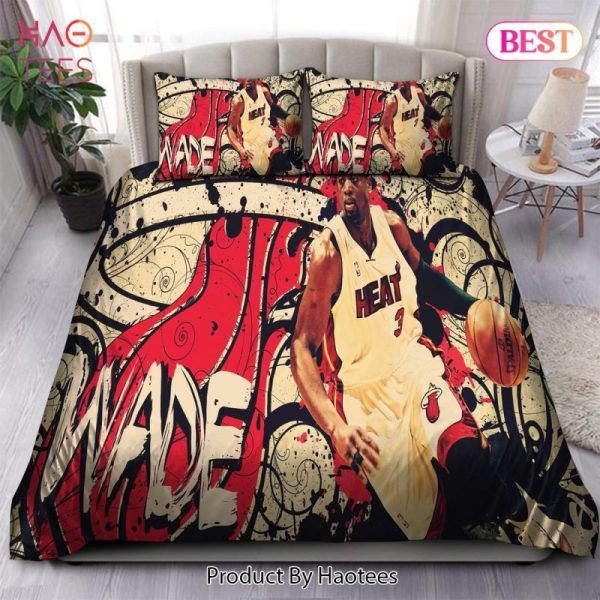 Buy Legend Dwyane Wade Miami Heat NBA 54 Bedding Sets Bed Sets