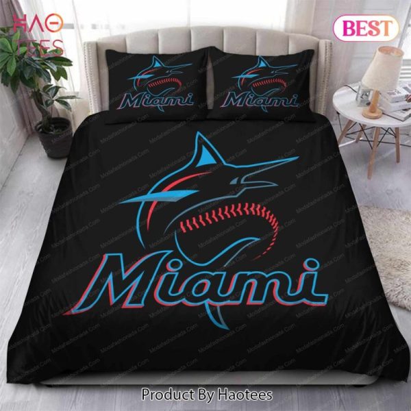 Buy Logo Miami Marlins MLB 112 Bedding Sets Bed Sets