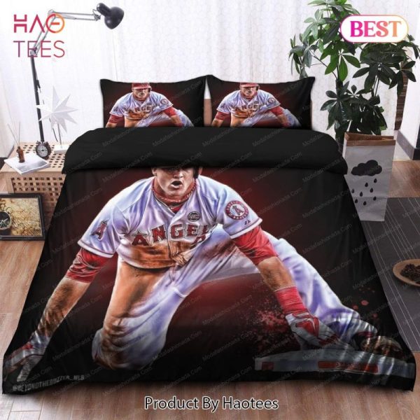 Buy Mike Trout Los Angeles Angels MLB 18 Bedding Sets Bed Sets