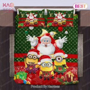 Buy Minions Santa Claus Louis Vuitton Bedding Sets Bed Sets