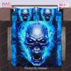 Buy Skull With Blue Flame Halloween Horror Bedding Sets Bed Sets