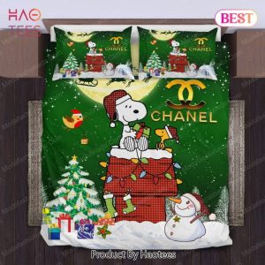 Buy Snoopy Dog Chanel Merry Christmas Bedding Sets Bed Sets