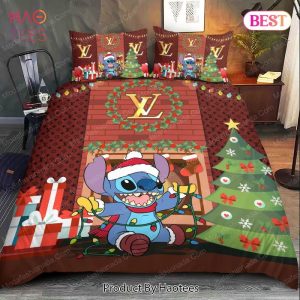 Buy Stitch Louis Vuitton Christmas Bedding Sets Bed Sets