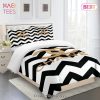 Chanel Golden Logo Ziczac Luxury Brand Premium Bedding Set Duvet Cover Home Decor