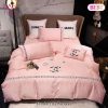 Chanel Light Pink Luxury Brand Premium Bedding Set Duvet Cover Home Decor