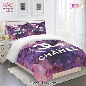 Chanel Violet Luxury Brand Premium Bedding Set Duvet Cover Home Decor