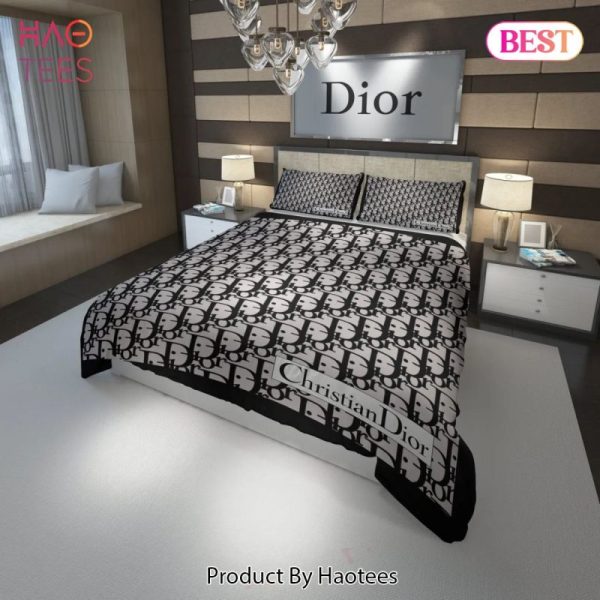 Christian Dior Fashion Luxury Brand Premium Bedding Set Home Decor