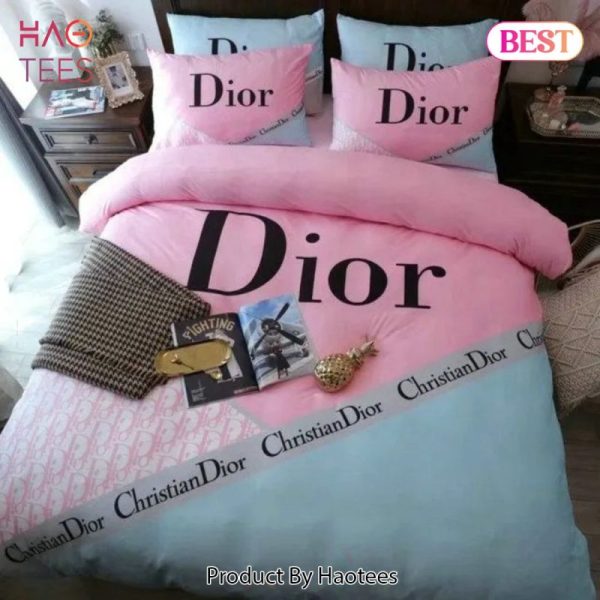 Christian Dior Luxury Brand Premium Bedding Set Bedspread Duvet Cover Set Home Decor