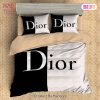 Dior Black And White Bedding Sets Quilt Sets Duvet Cover Luxury Brand Bedding Decor