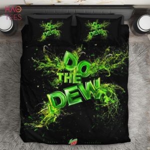 Do The Dew Code Red Mountain Dew All Day Bedding Sets Duvet Cover Bedroom Set MTN Dew Bedding Set