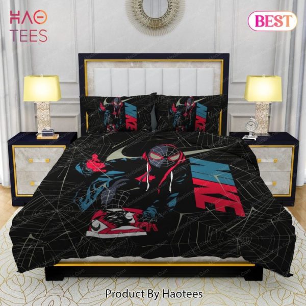 Famous Nike Air Jordan and Spider Man Design & Quality Comfortable 4 Pieces Bedding Sets Bed Sets