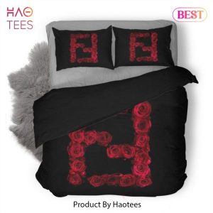 Fendi Hot Luxury Logo Fashion Brand Premium Bedding Set Home Decor