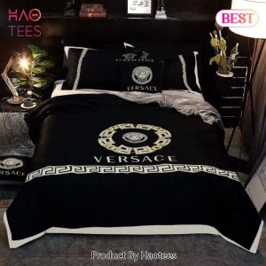 Gianni Versace Black Luxury Brand High-End Bedding Set Home Decor – U301