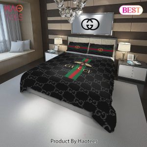 Gucci Bee Fashion Logo Luxury Brand Premium Bedding Set Home Decor