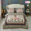 Gucci Bee Flower Luxury Brand High-End Bedding Set Home Decor – BJ91