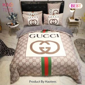 Gucci Beige Luxury Brand High-End Bedding Set Home Decor