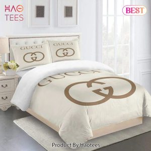 Gucci Beige Luxury Brand High-End Bedding Set Home Decor – QM81