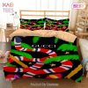 Gucci Big Snake Fashion Logo Luxury Brand Bedding Set Home Decor