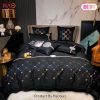 Gucci Black Fashion Luxury Brand Bedding Set Bedspread Duvet Cover Set Home Decor