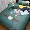 Gucci Disney Mickey Couple Luxury Brand Bedding Set Home Decor