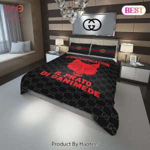 Gucci Guccification Fashion Logo Luxury Brand Premium Bedding Set Home Decor