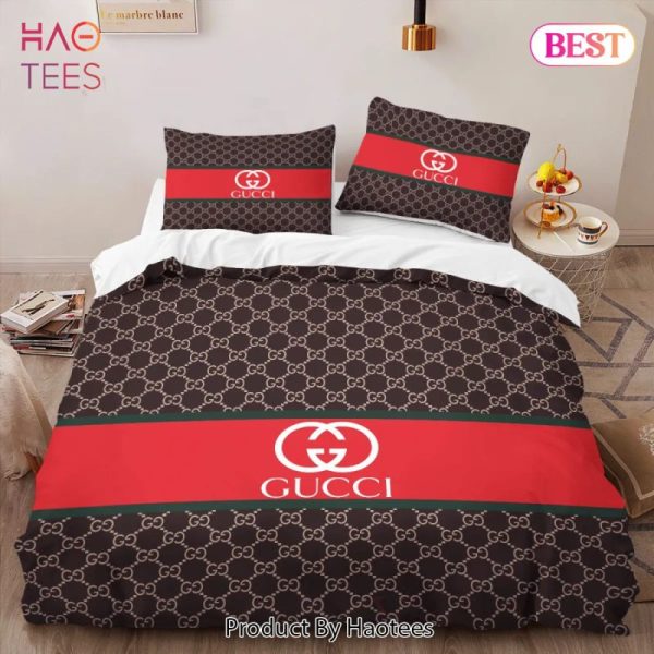 Gucci Limited Edition Luxury Brand High-End Bedding Set Home Decor