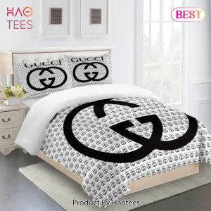 Gucci Logo Premium Luxury Brand Fashion Limited Bedding Set Home Decor