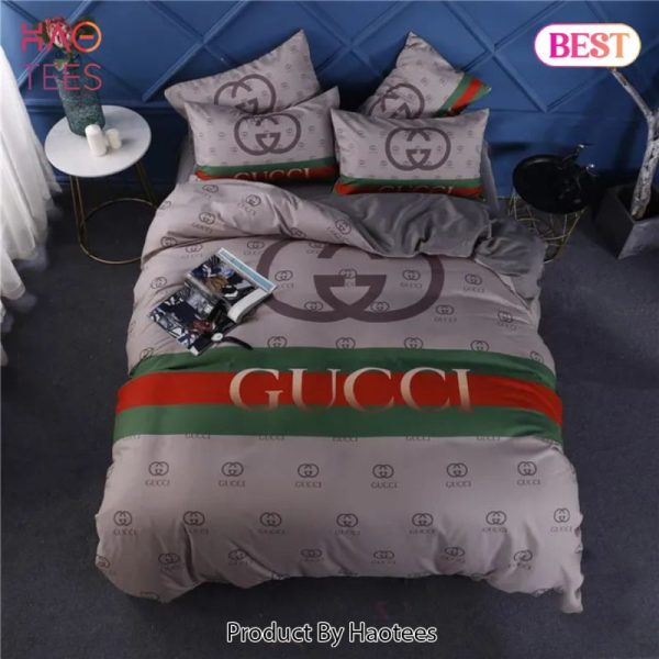 Gucci Luxury Brand Bedding Set Bedspread Duvet Cover Set Home Decor – BU41