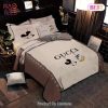 Gucci Mickey Donald Luxury Brand Premium Bedding Set Duvet Cover Home Decor