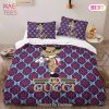 Gucci Mickey Hot Fashion Logo Premium Luxury Brand High-End Bedding Set LV Home Decor