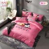 Gucci Pinky Mickey New Hot Logo Luxury Brand High-End Bedding Set Home Decor