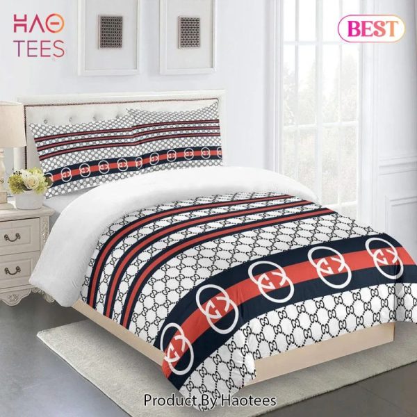 Gucci Premium Luxury Brand Limited Fashion Bedding Set Home Decor