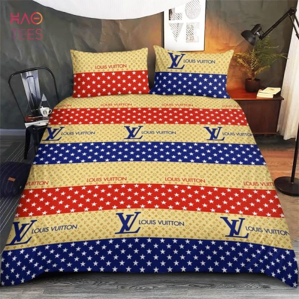 [HOT] LV Yellow Mix Color Bedding Sets Limited Edition